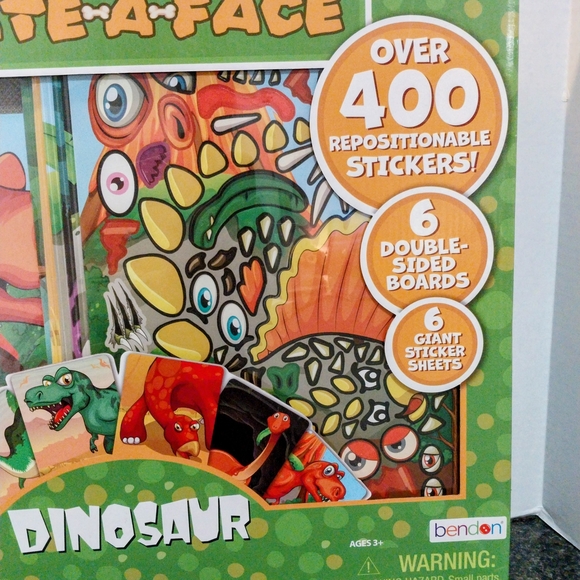 Create-A-Face Dinosaur Sticker Set - Picture 3 of 3